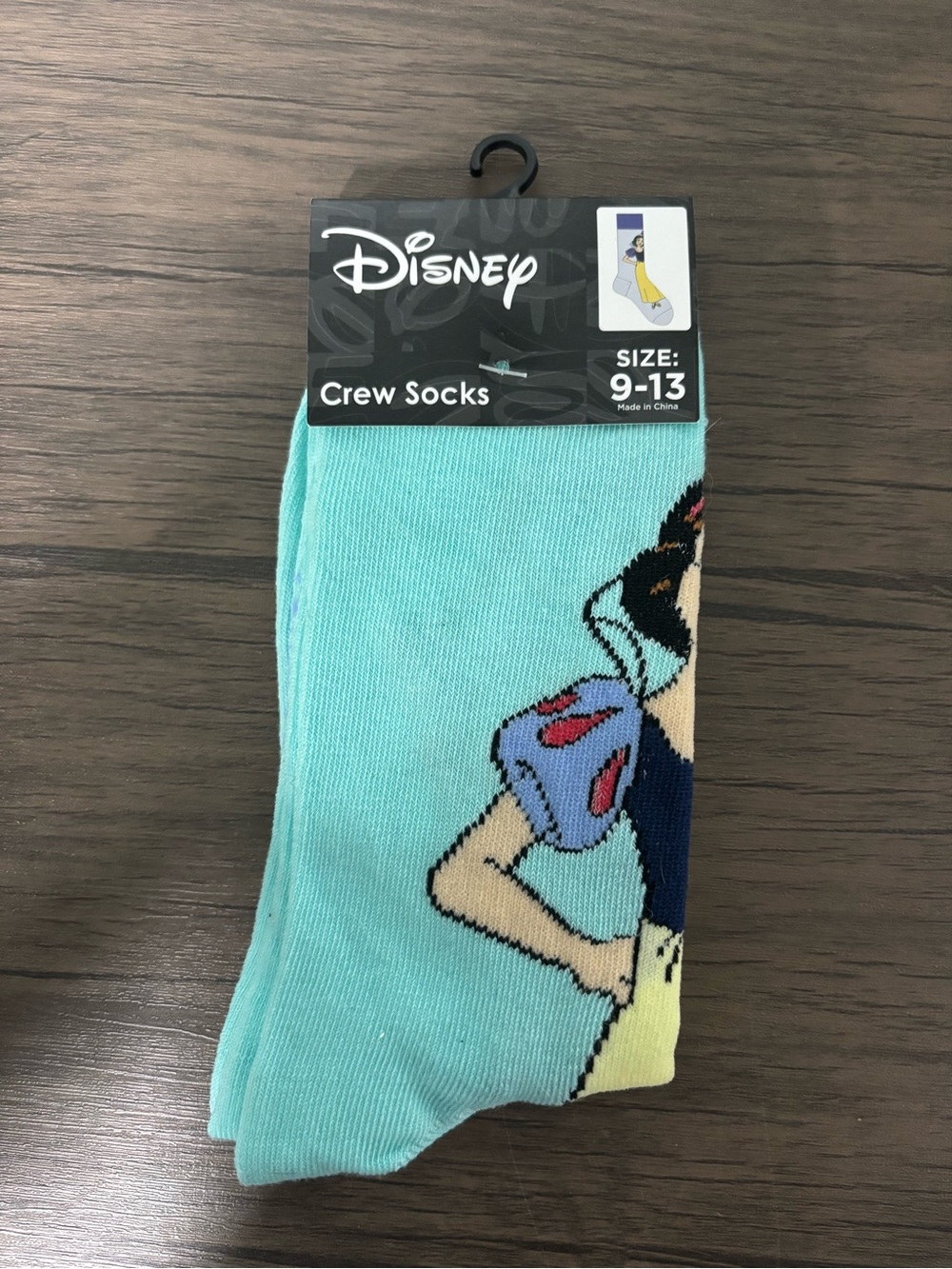 Disney Snow White Crew Socks - Aqua, Navy, Yellow